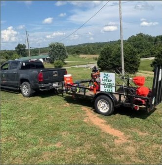 Lucky Charms trailer and property sign